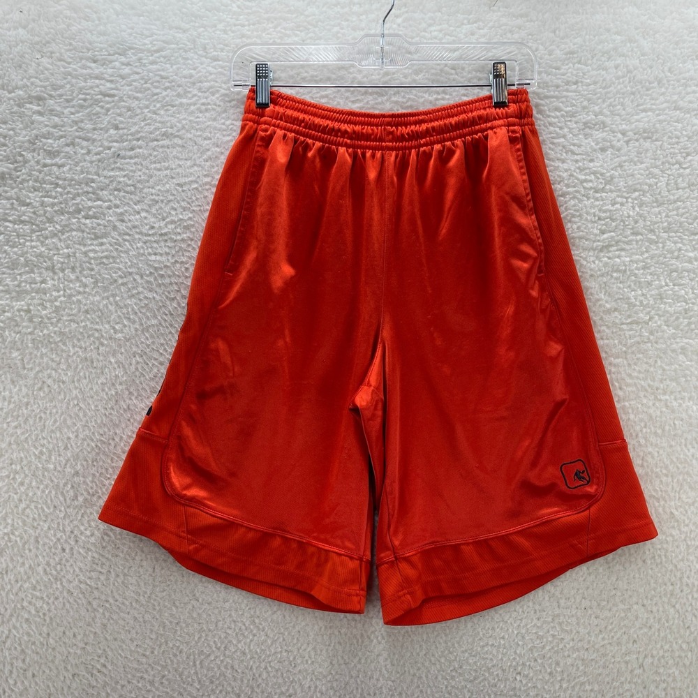 AND1 Basketball Shorts Mens M Orange 12" Dazzle Athletic Gym Training Baggy Y2K